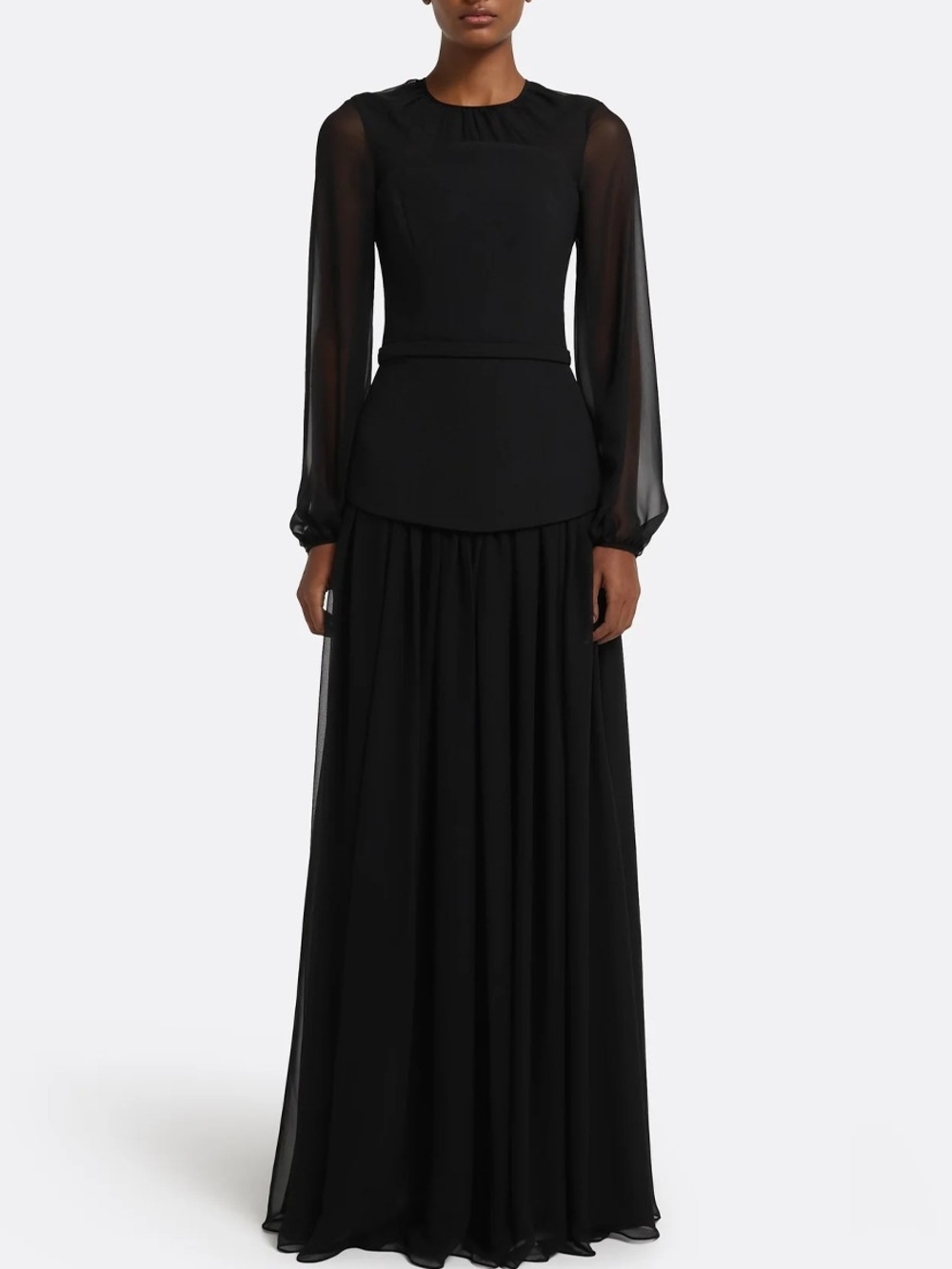 Safiyya Finley Long Dress In Black